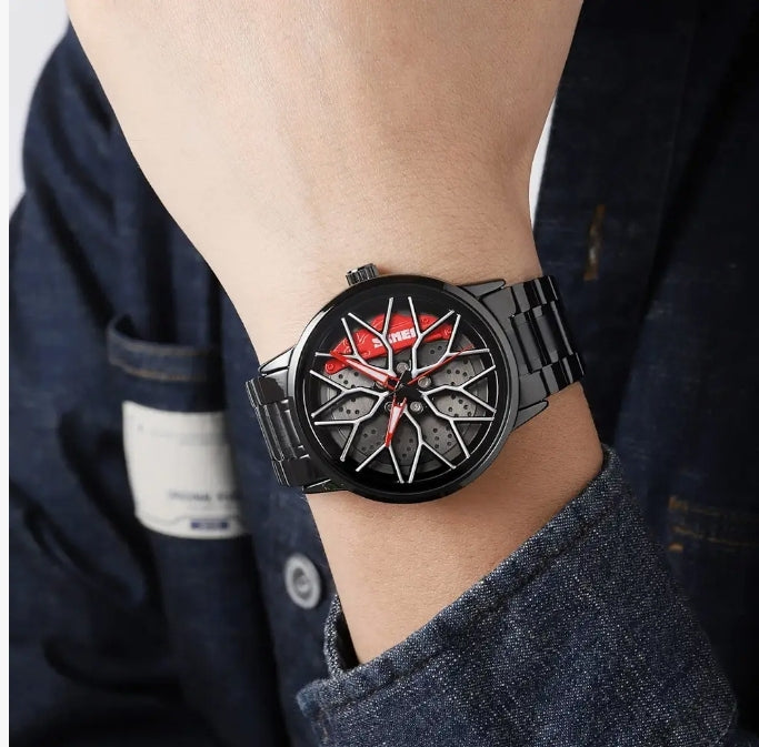 New Car Wheel Watch with Rolling